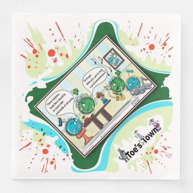 At The Atomic Residence | Apology Dinner Napkin Serviette (Vorderseite)