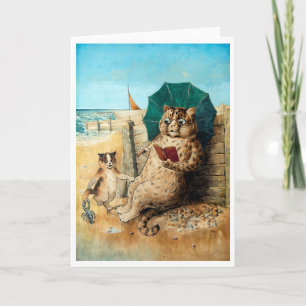 At The Beach, Louis Wain Karte