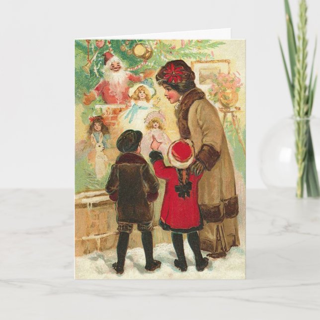 At The Toy Store Window Karte (Vorderseite)