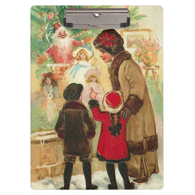 At The Toy Store Window Klemmbrett (Vorderseite)