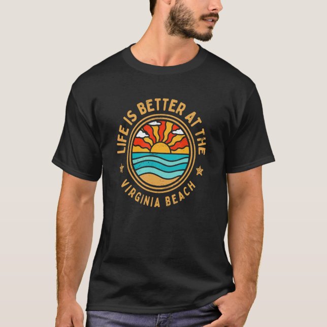 at the Virginia Beach   Ocean Humor T-Shirt (Vorderseite)