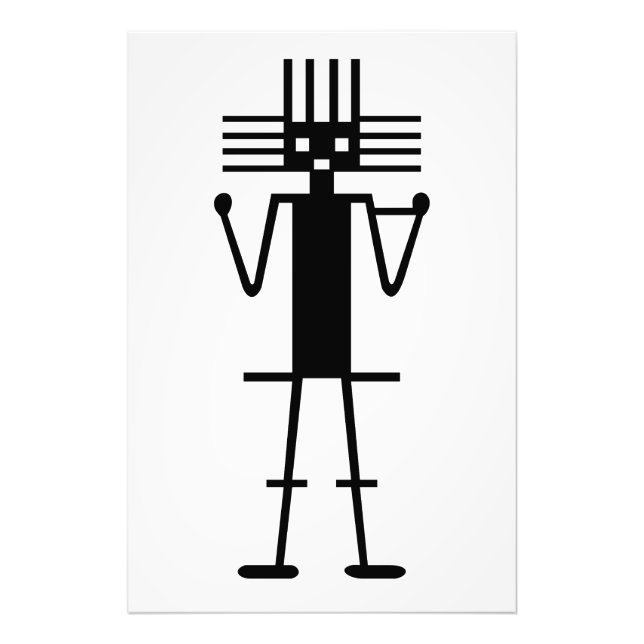 Ataama Gigant Geogliph Symbol antikes nazca peru a Fotodruck (Vorne)