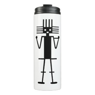 Ataama Gigant Geogliph Symbol antikes nazca peru a Thermosbecher