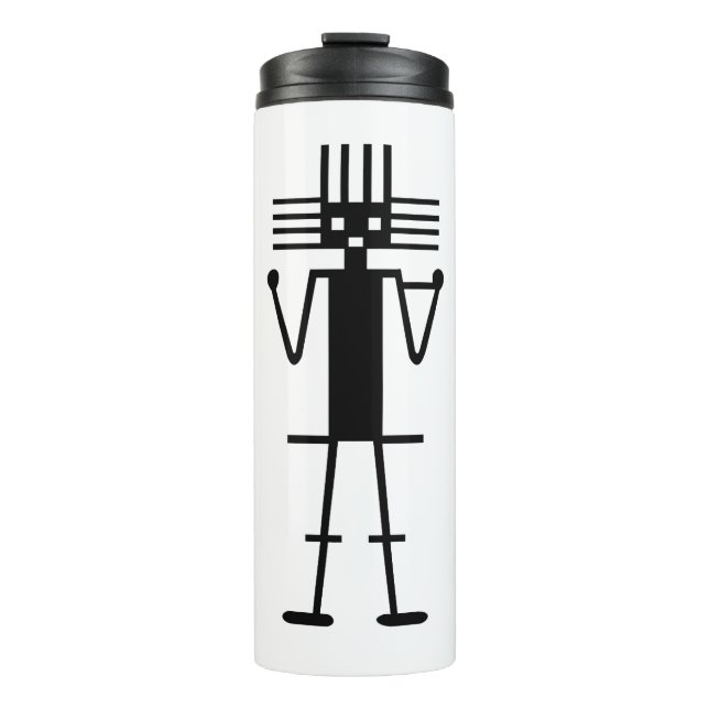 Ataama Gigant Geogliph Symbol antikes nazca peru a Thermosbecher (Vorderseite)