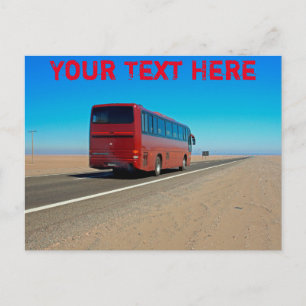 Atacama-Bus, Chile, anpassbare Postkarte