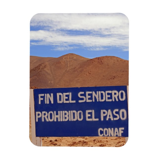 Atacama Geoglyphen, Chile Magnet (Vertikal)