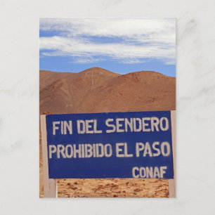 Atacama-Geoglyphen, Chile Postkarte