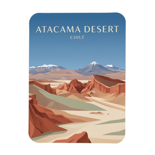 Atacama-Wüste Chile Magnet (Vertikal)