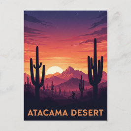 Atacama-Wüste-Chile Postkarte