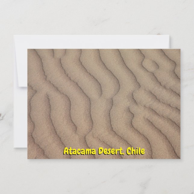 Atacama Wüste Sandwüste (Vorderseite)