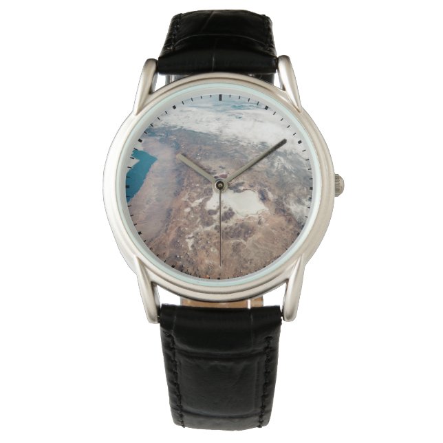 Atacama Wüste und Salzfladen in den Anden Armbanduhr (Vorderseite)