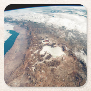 Atacama Wüste und Salzfladen in den Anden Rechteckiger Pappuntersetzer