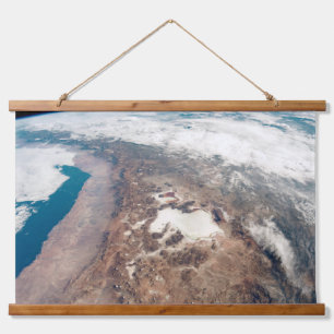 Atacama Wüste und Salzfladen in den Anden Wandteppich Mit Holzrahmen