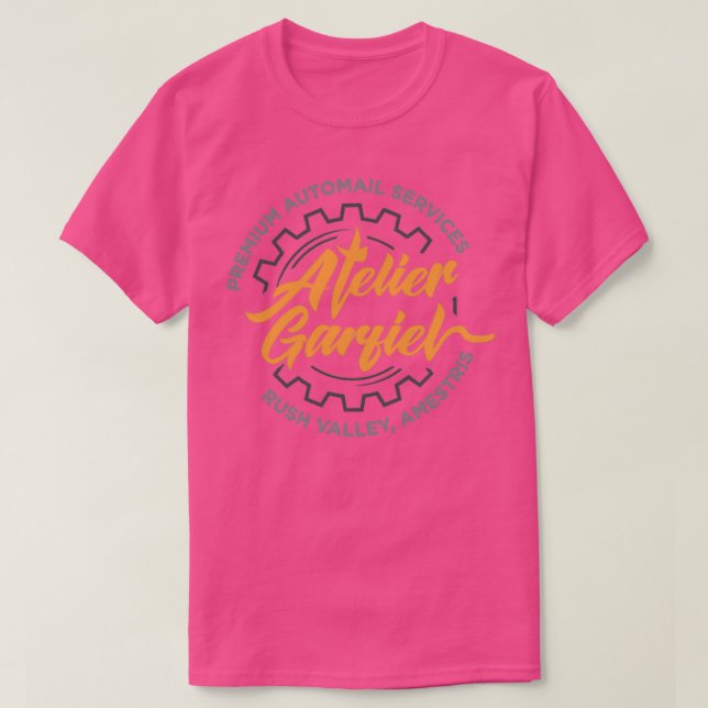 Atalier Garfield Modern Logo T-Shirt (Design vorne)