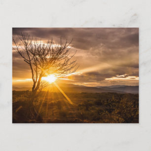 Atardecer en el desierto Tatacoa Postkarte