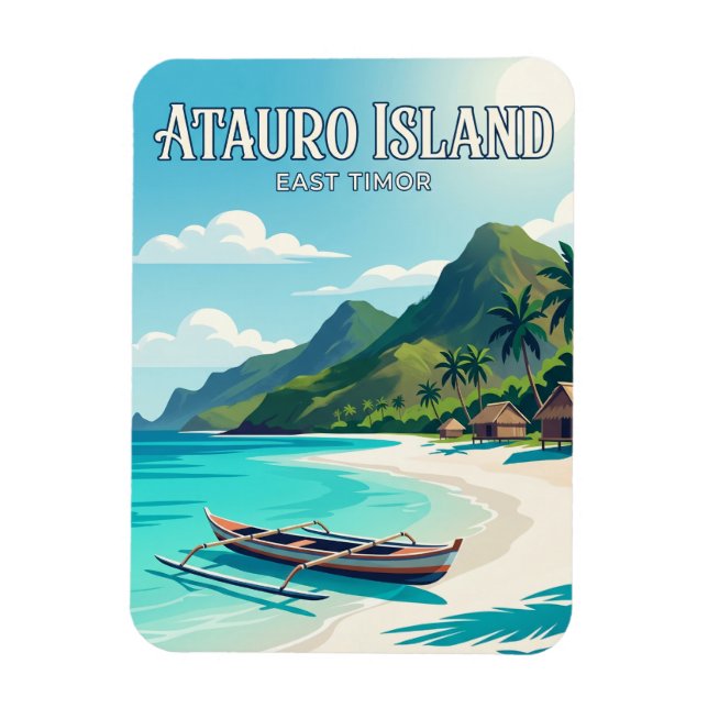 Atauro-Insel Osttimor Magnet (Vertikal)
