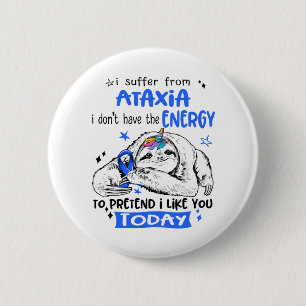 Ataxia Sensibilisierung Monat Band Geschenke Button