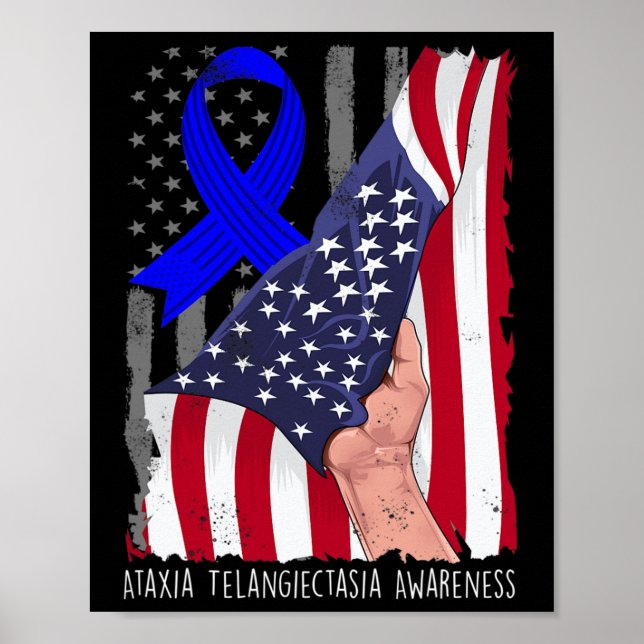 Ataxia Telangiectasia Sensibilisierung der amerika Poster (Vorne)
