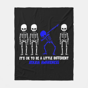 Ataxia Warrior Blue Ribbon Awareness disease hallo Fleecedecke