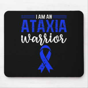 Ataxia Warrior Blue Ribbon beeinträchtigte Koordin Mousepad