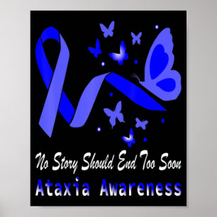 Ataxie Awareness Butterfly Support T - Shirt75 Poster