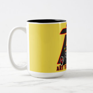 ATB Rod Tassen-Gelb Zweifarbige Tasse
