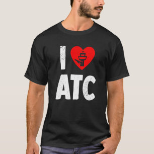 ATC Liebe Flugverkehrsleiter Life Radar Techni T-Shirt