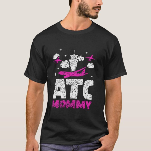 ATC MOMY Tower Air Traffic Controller Kontrolle Jo T-Shirt (Vorderseite)