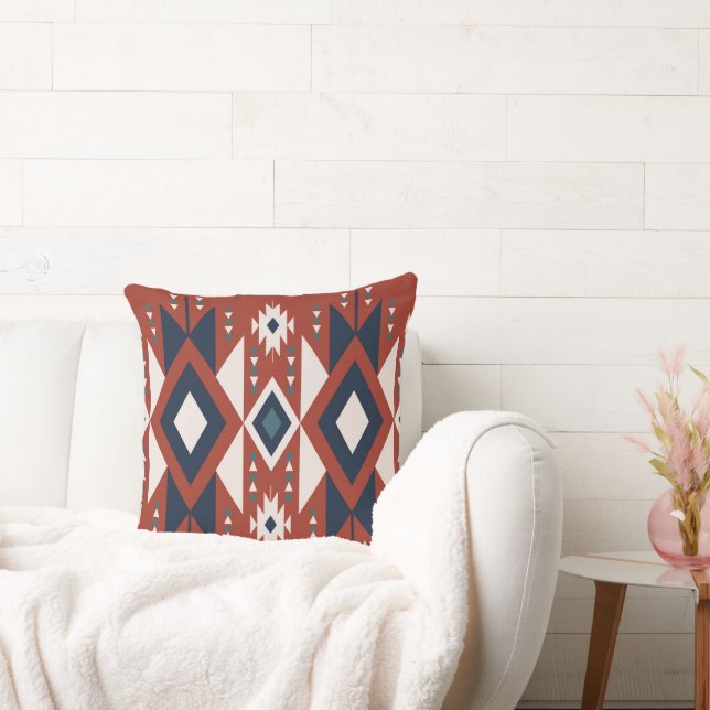 Atec Copper und Blue Design Kissen (Liege)