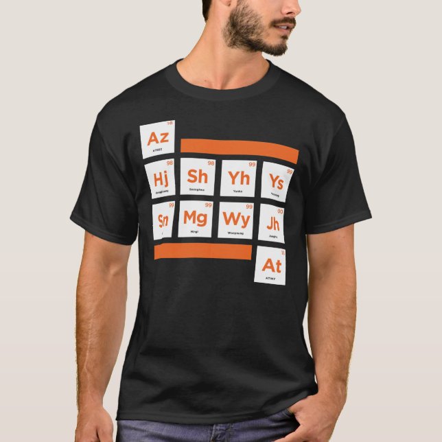 ATEEZ - Tableau périodique T-shirt classique (Devant)