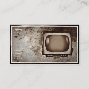 Atelier de réparations grunge de TV - carte de