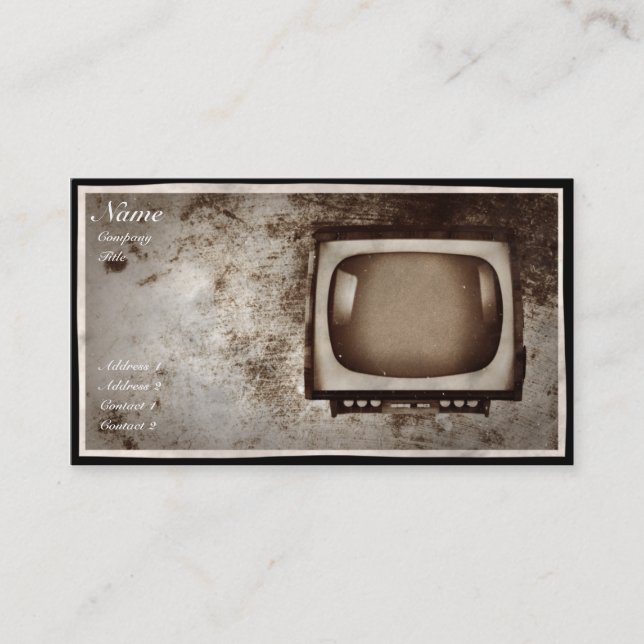 Atelier de réparations grunge de TV - carte de (Devant)