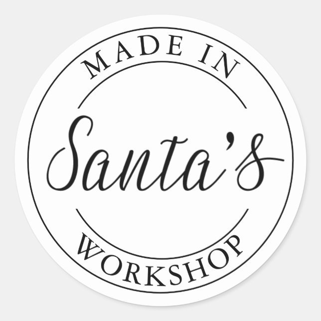 Atelier du Père Noël | Stickers (Devant)