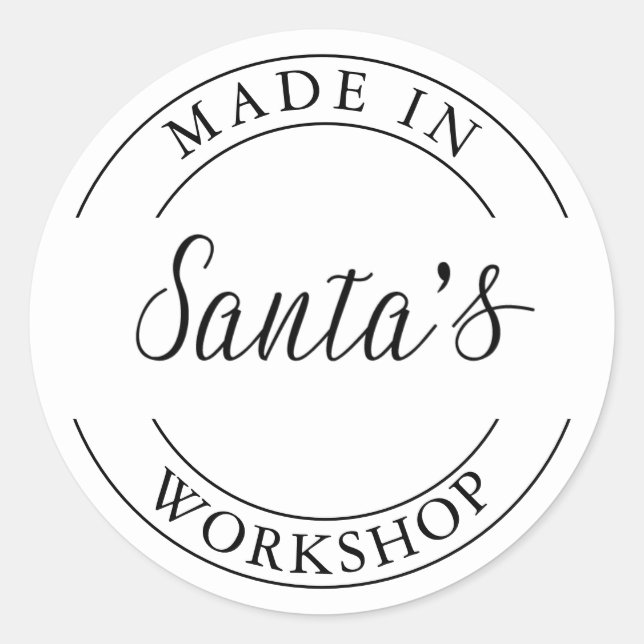 Atelier du Père Noël | Stickers (Devant)