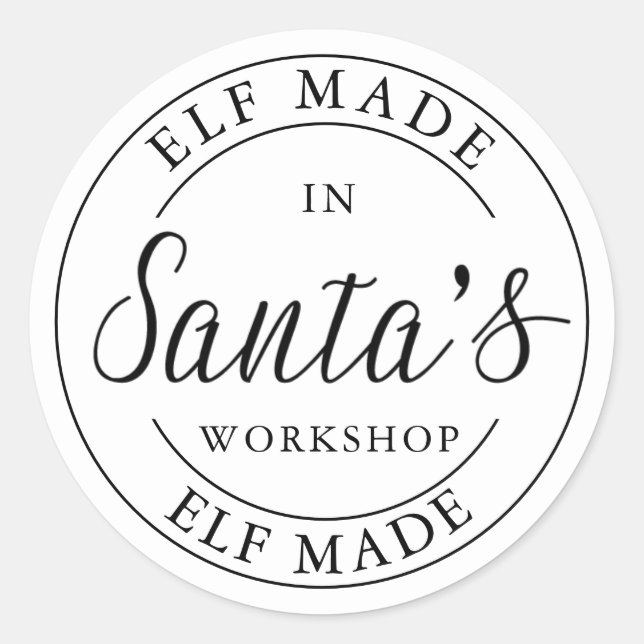 Atelier du Père Noël | Stickers (Devant)