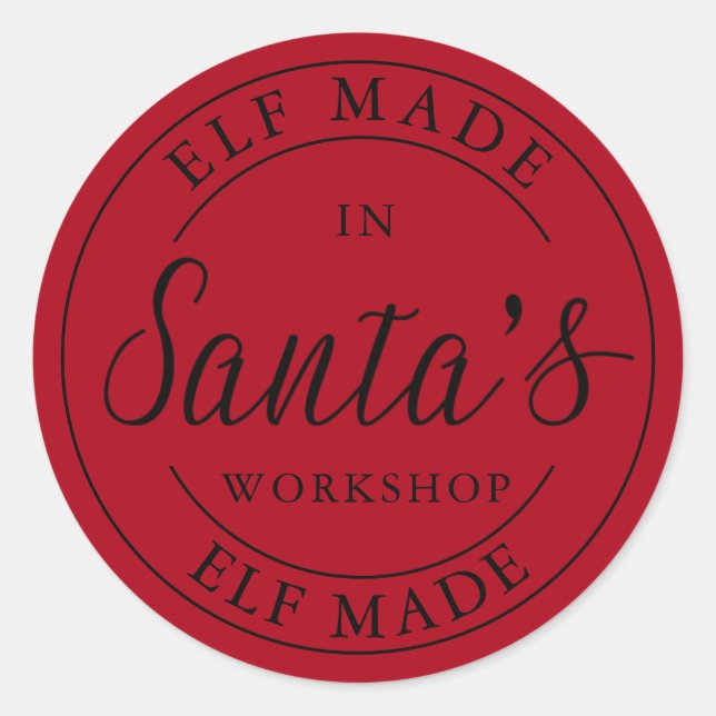 Atelier du Père Noël | Stickers (Devant)