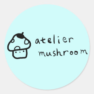Atelierlogo Rundkleber Runder Aufkleber