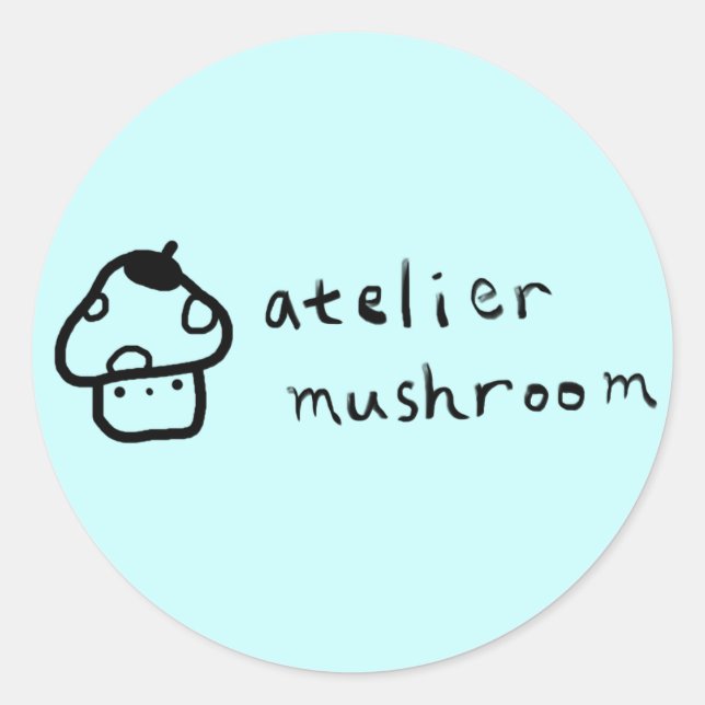 Atelierlogo Rundkleber Runder Aufkleber (Vorderseite)