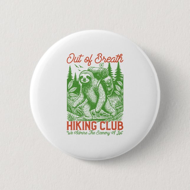Atem Funny Funny Funny Fly Wandern Club Button (Vorderseite)