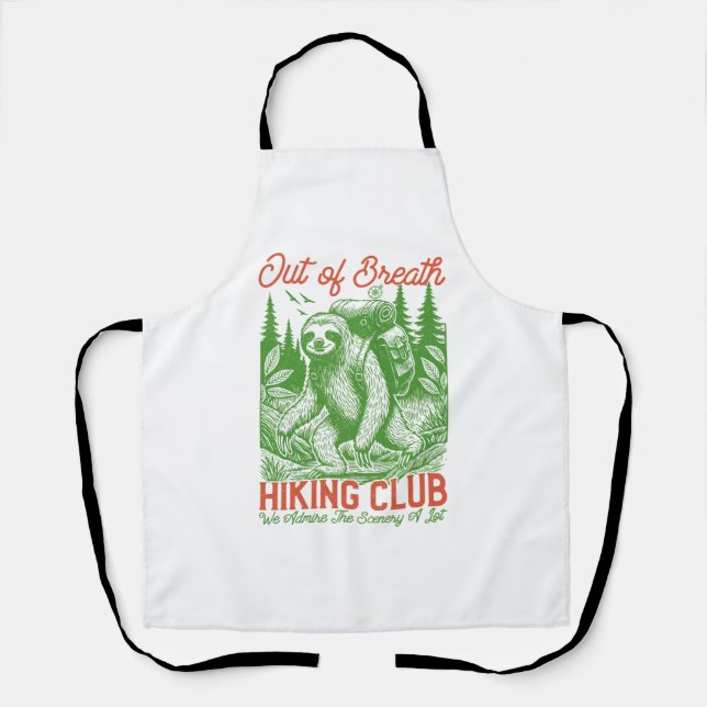 Atem Funny Funny Funny Fly Wandern Club Schürze (Vorderseite)
