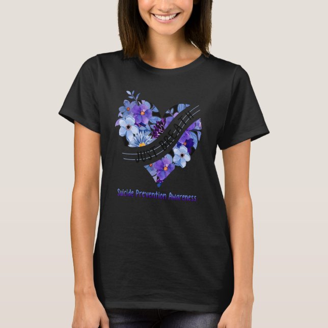 Atem Suizidprävention Bewusstsein für Herzkrankhei T-Shirt (Vorderseite)
