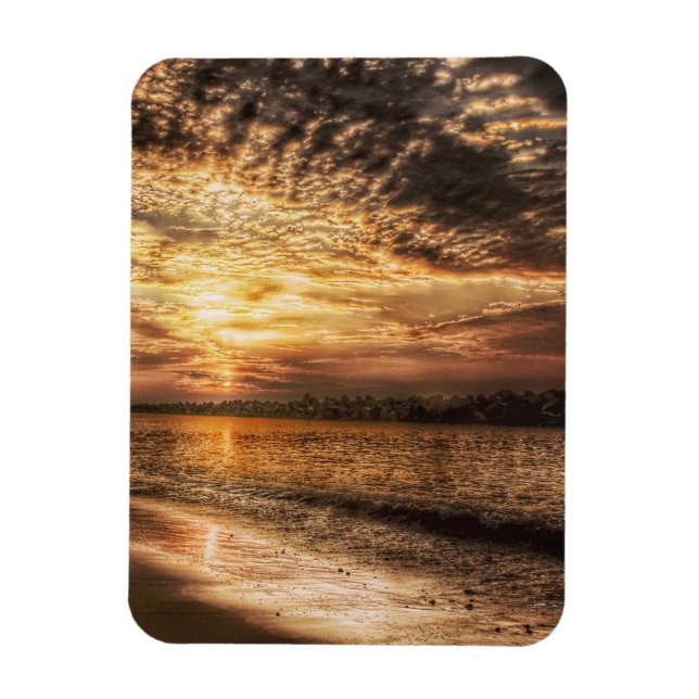 Atemberaubend Beach Sunrise Magnet (Vertikal)