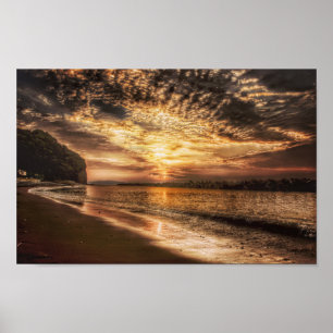 Atemberaubend Beach Sunrise Poster