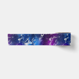 Atemberaubend-Blau-, Rosa- und Silbermarmorgalaxie Satinband