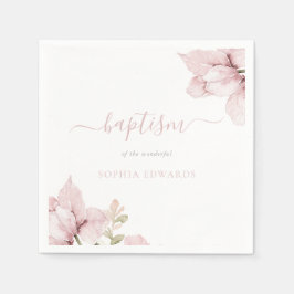 Atemberaubend Blush Bloral Elegance Taufe Serviette