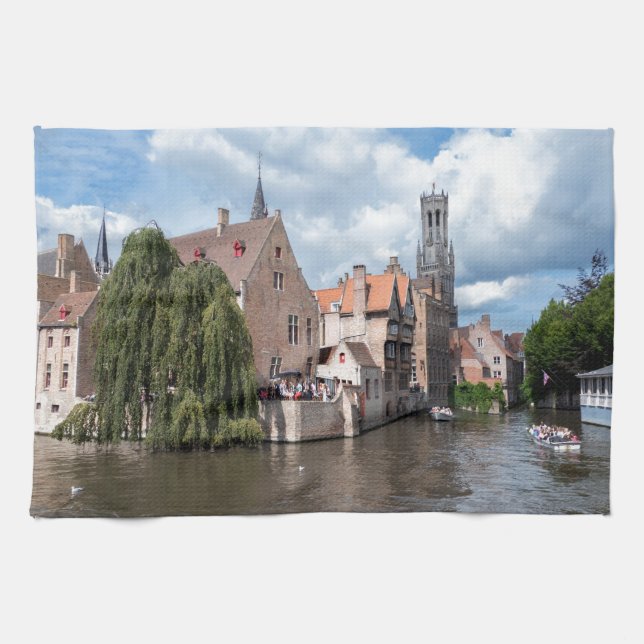 Atemberaubend! Brügge - Belgien Geschirrtuch (Horizontal)