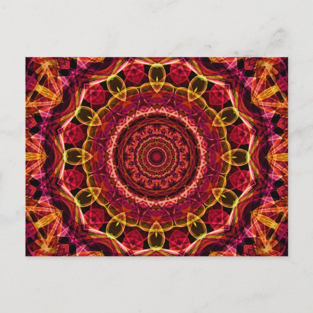 Atemberaubend Chaos Kaleidoskop Postkarte (Vorderseite)