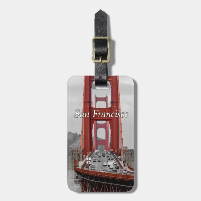 ATEMBERAUBEND! GOLDEN GATE BRIDGE CALIFORNIA USA GEPÄCKANHÄNGER (Vorderseite vertikal)