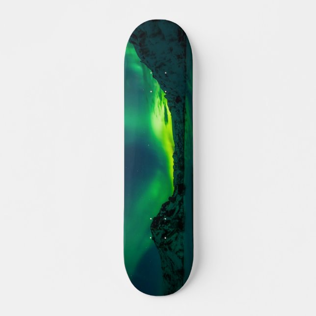 Atemberaubend grünes Aurora Skateboard (Vorne)