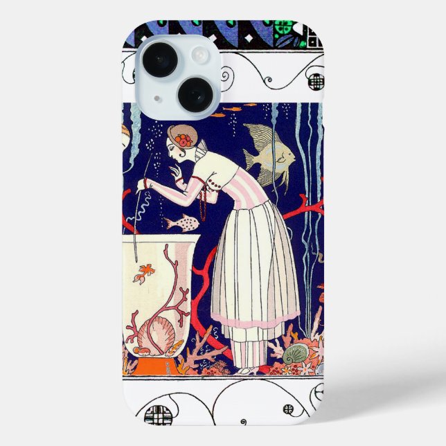 ATEMBERAUBEND KLEINER FISCH, ART DECO SCHÖNHEIT FA Case-Mate iPhone HÜLLE (Rückseite)